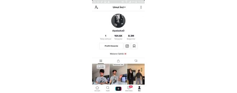 164 k Tiktok Hesabı 8 Milyon Beğeni Var