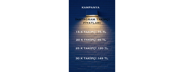20.000 Takipçi Sadece  95 TL