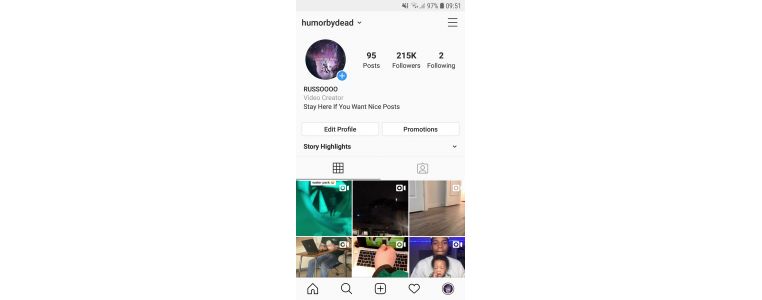 215k instagram hesabı