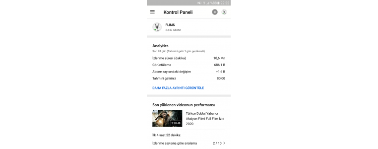2800 Abone Flim Kanalı