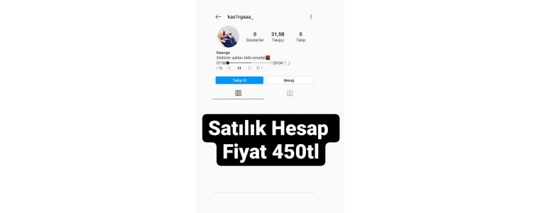 31.100 Takipçili İnstagram hesabı