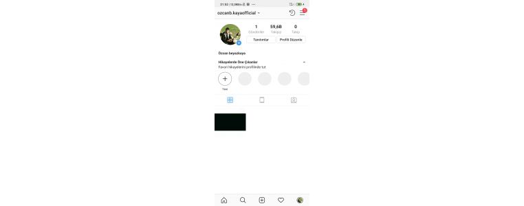 59.6k takipçili Yarı aktif instagram hesabı
