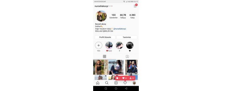 FULL ORGANİK AKTİF HESAP +100K HİKAYE İZLENİYOR