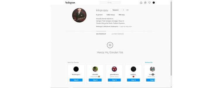İnstagram 1k Hesap